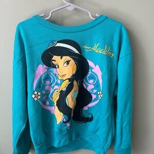 Disney Teal Aladdin Graphic Sweatshirt